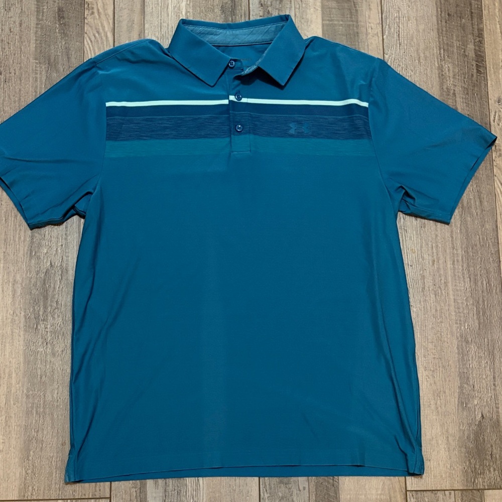 Men's Under Armour Blue Polo Shirt
